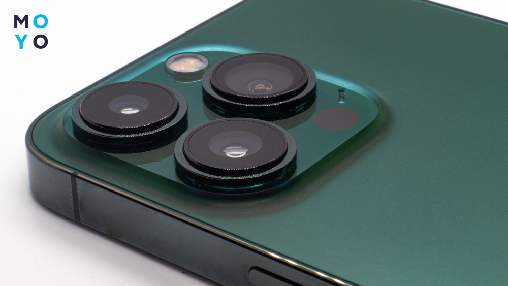 система камер в зеленом айфоне