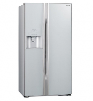 Двухдверный холодильник Hitachi с боковой морозильной камерой