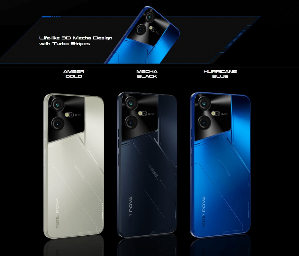 ≡ Смартфон TECNO POVA NEO 3 (LH6n) 8/128Gb Mecha Black – купити в Києві ...