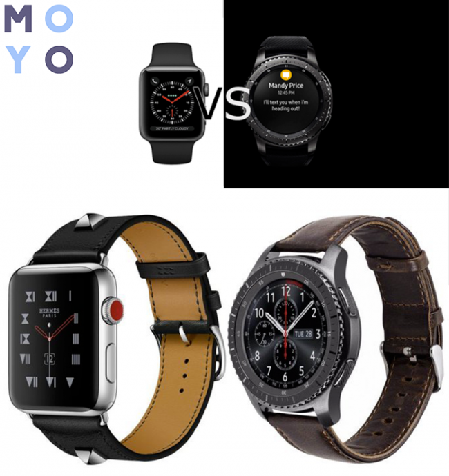samsung gear s3 vs apple watch series 3