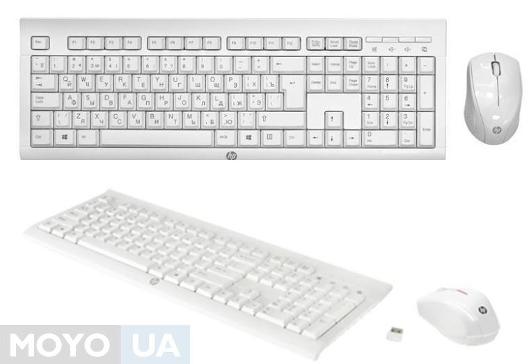 Комплект беспроводная клавиатура + мышка HP C2710 White WL