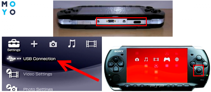 Компьютер не видит psp через usb