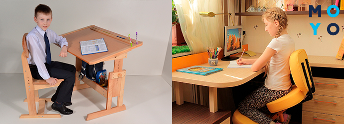 дерев'яний стіл для дитини 