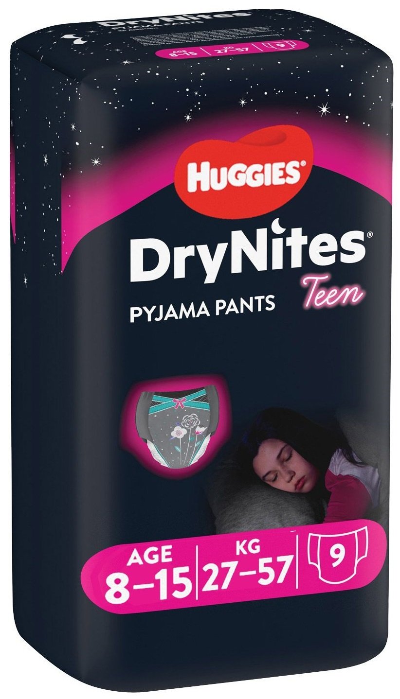 Подгузники-трусики Huggies DryNites для девочек 8-15 лет 9шт – купить в  Киеве | цена и отзывы в MOYO