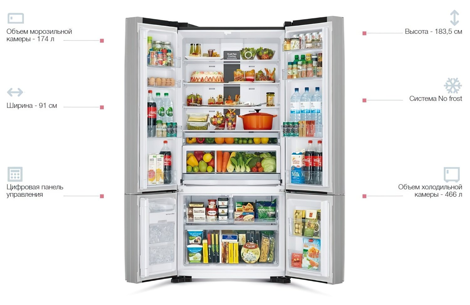 Холодильник Hitachi R-WB800PUC5XGR фото 