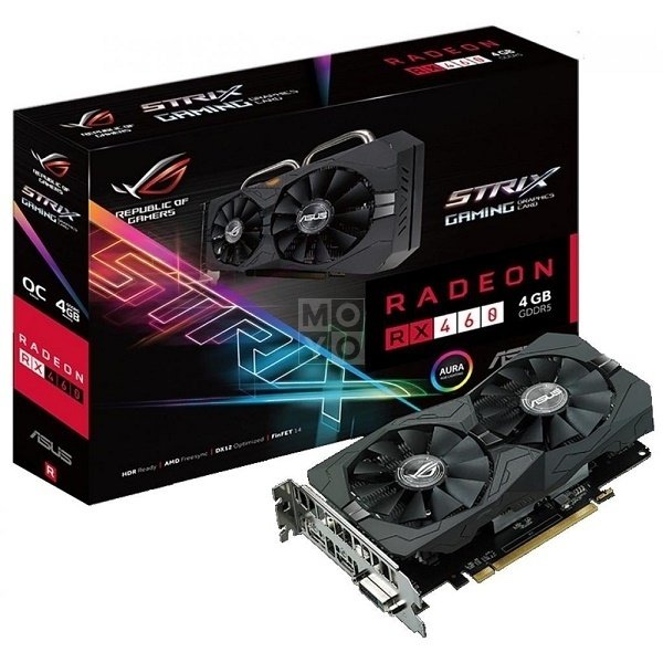 Видеокарта ASUS Radeon RX 460 4GB GAMING STRIX (STRIX-RX460-4G-GAMING ...