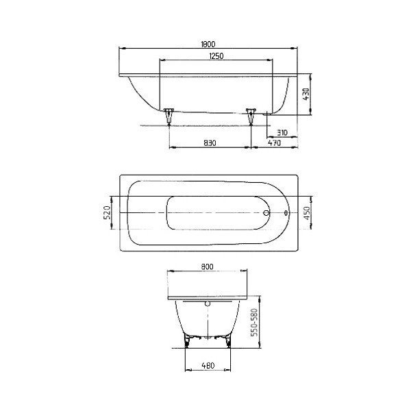 Kaldewei saniform 180 x 80