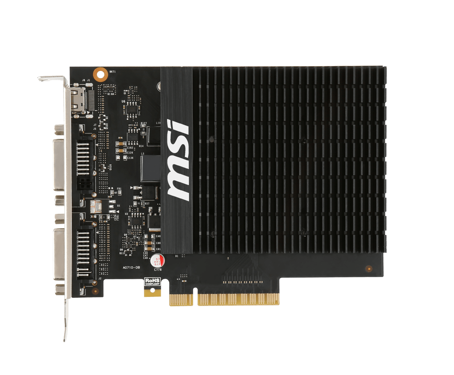 Видеокарта MSI GeForce GT 710 2GB DDR3 64bit Low Profile Silent (GT_710 ...