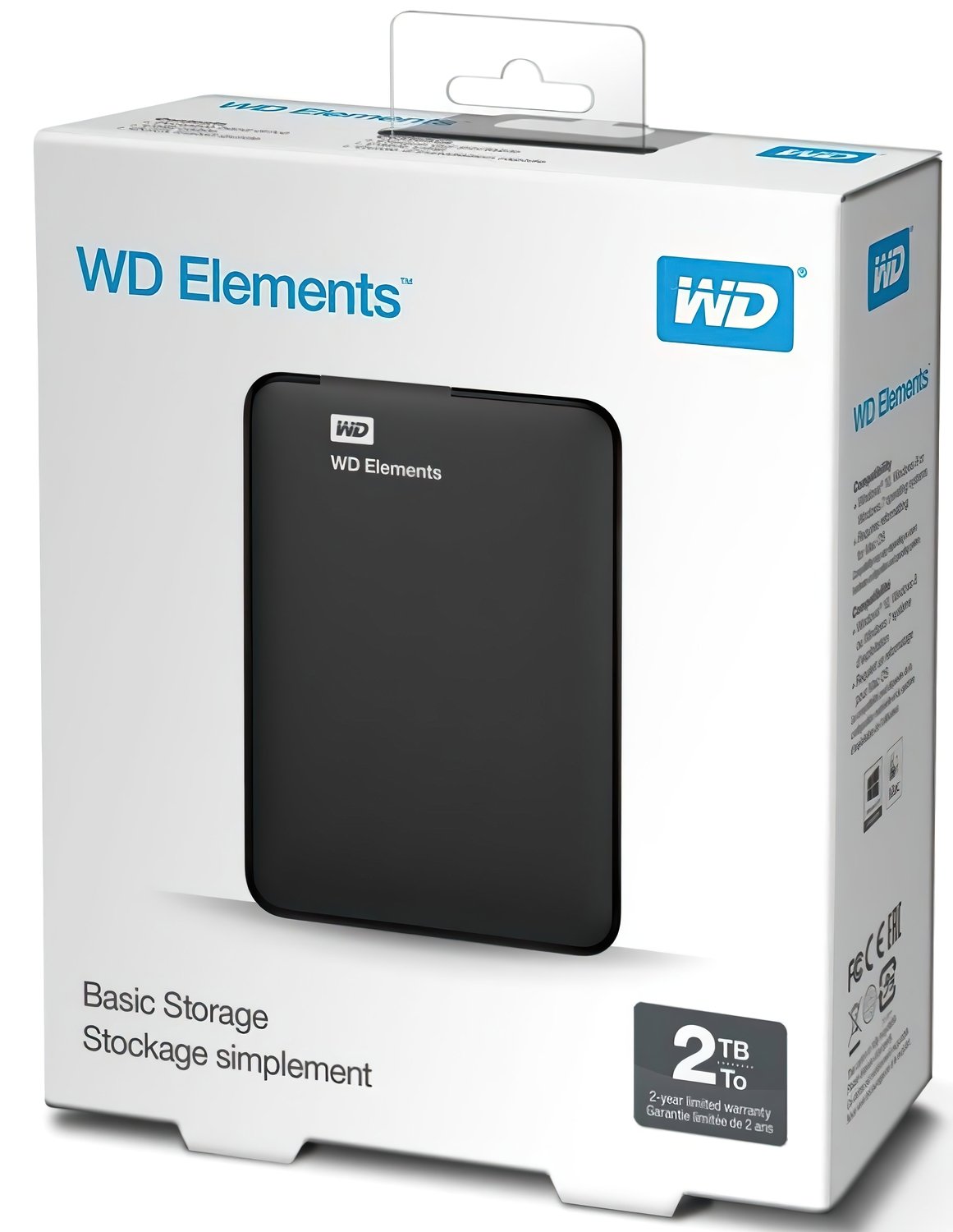  Жорсткий диск WD 2.5 USB 3.00 2TB 5400rpm Elements Portable (WDBU6Y0020BBK-WESN) фото