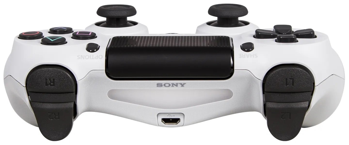 Беспроводной геймпад Dualshock 4 V2 White для PS4 (9894759) фото 