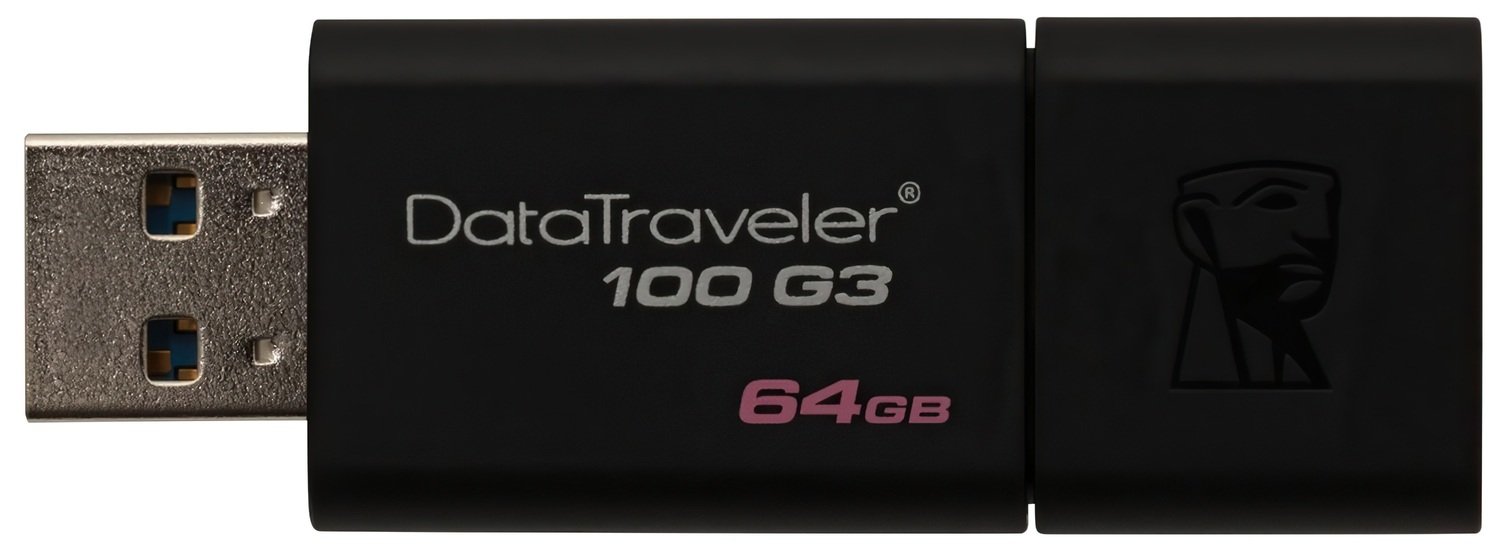 Накопитель USB 3.0 KINGSTON DT100 G3 64GB (DT100G3/64GB) фото 