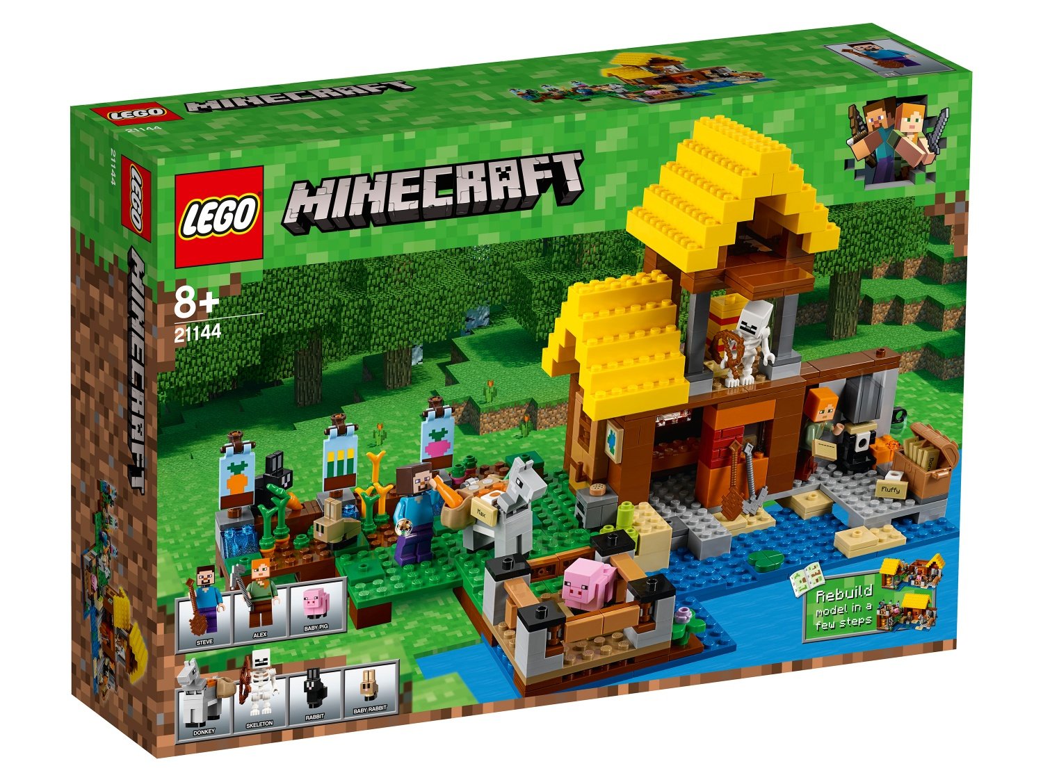 ≡ Конструктор LEGO Minecraft Фермерський будиночок (21144) – купити в ...
