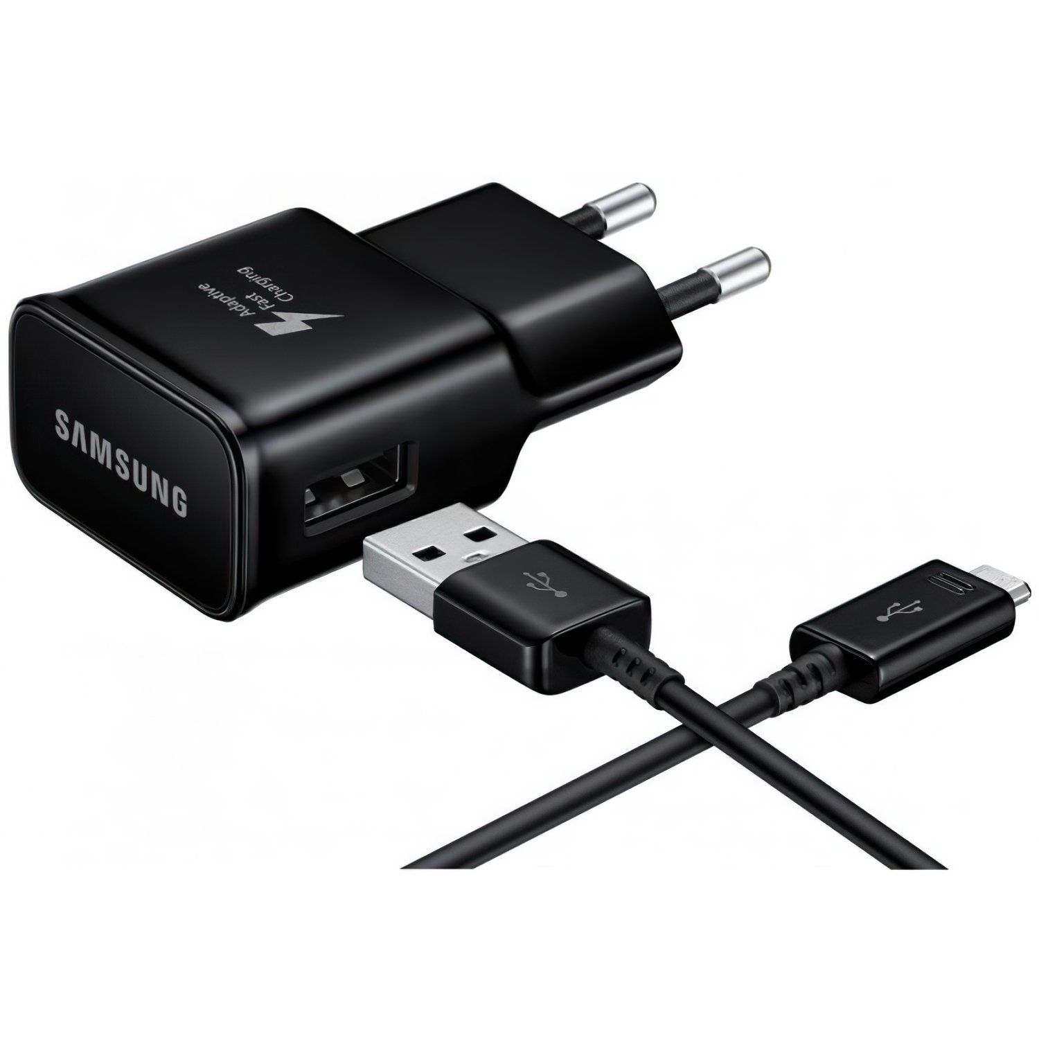  Мережевий зарядний пристрій Samsung EP-TA20 Fast Charger+Type-C Cable Black фото