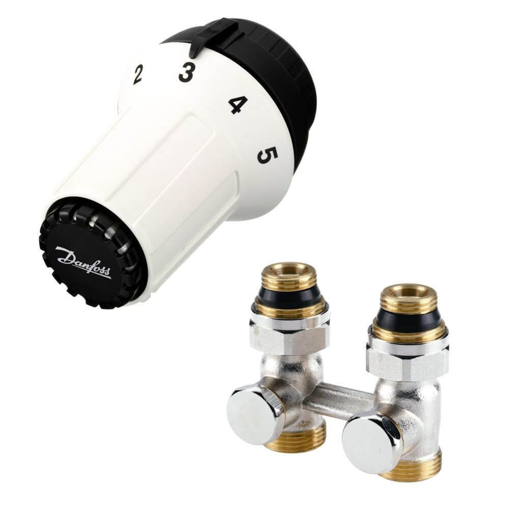 Комплект радиаторных терморегуляторов Danfoss RAS-C + RLV-KS 1/2 ...?