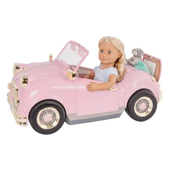 Транспорт для кукол Our Generation Ретро автомобиль с открытым вверхом (BD67051Z) фото 