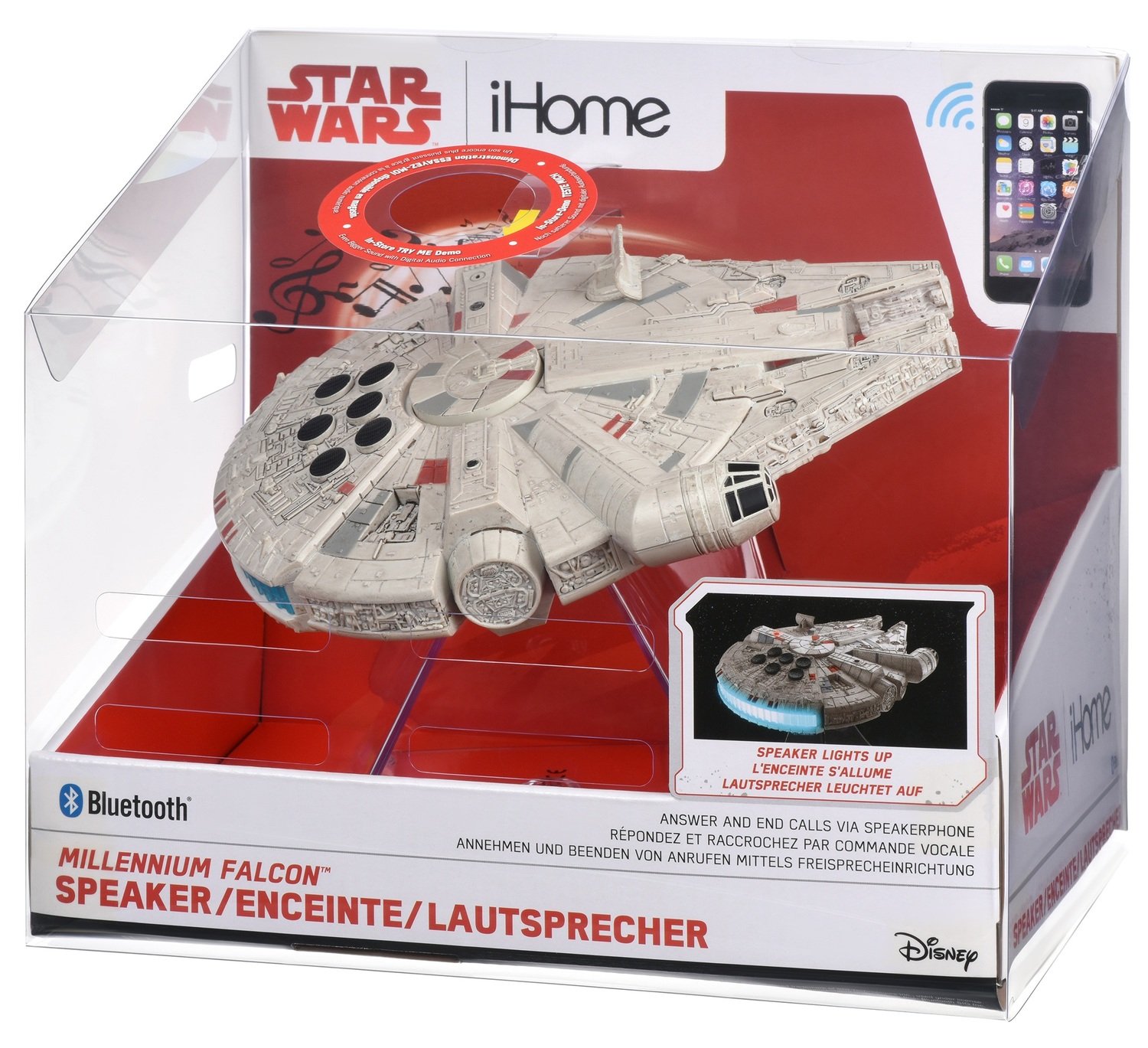 star wars ihome millennium falcon