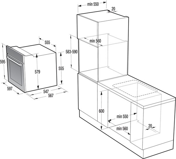 Gorenje bo7345ax духовой шкаф