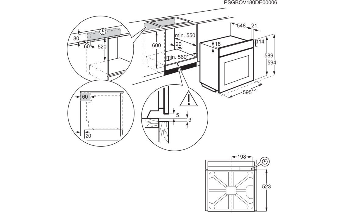 Духовой шкаф electrolux okc5h50w