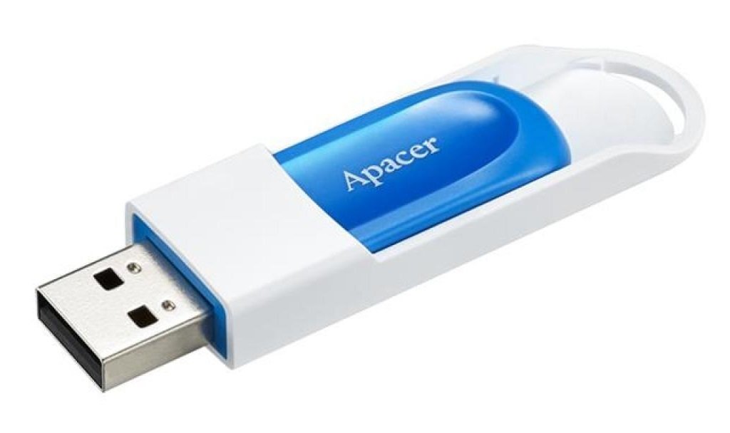 Накопичувач USB 2.0 APACER AH23A 64GB Blue/White (AP64GAH23AW-1) фото