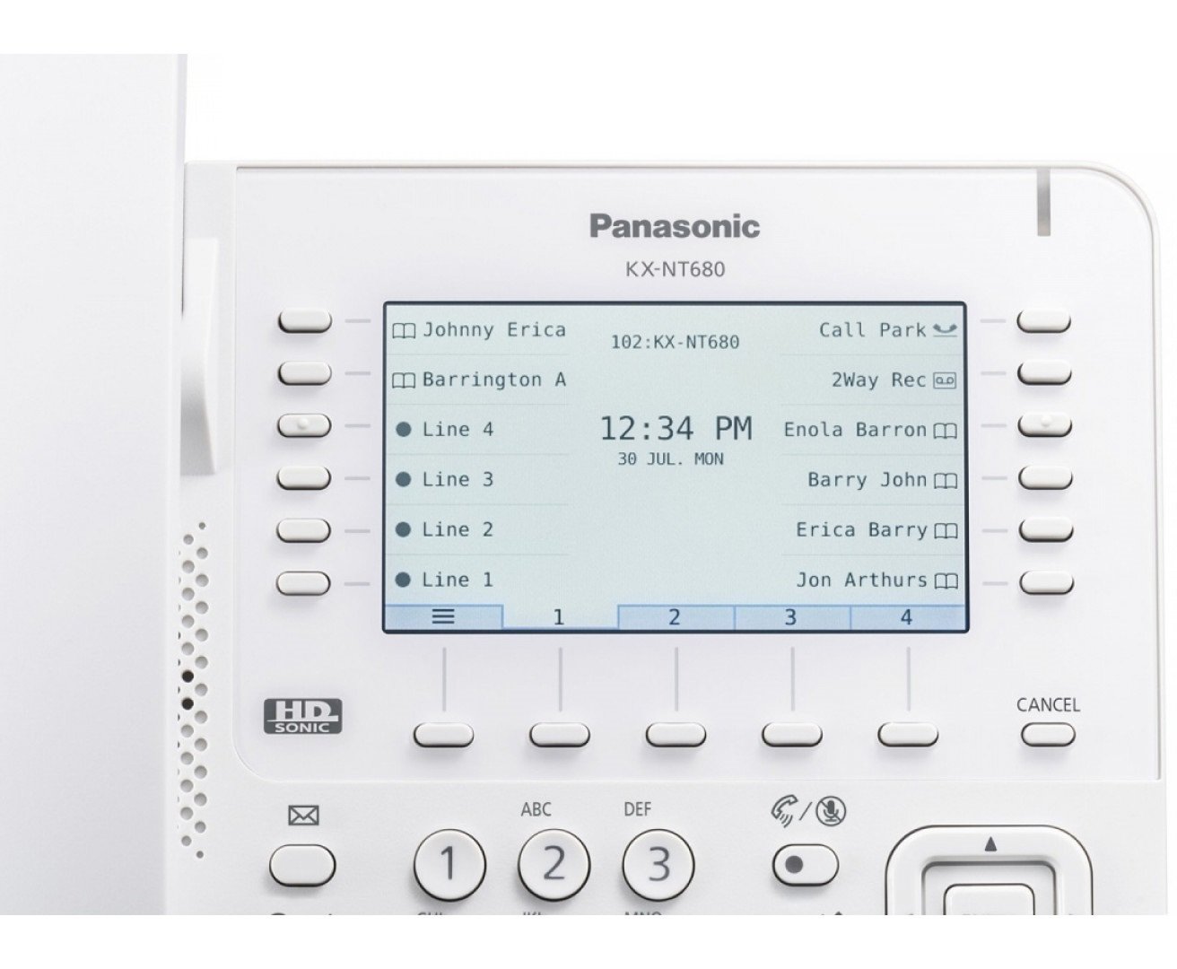 IP-телефон Panasonic KX-NT680RU White для АТС Panasonic KX-NS/NSX ...