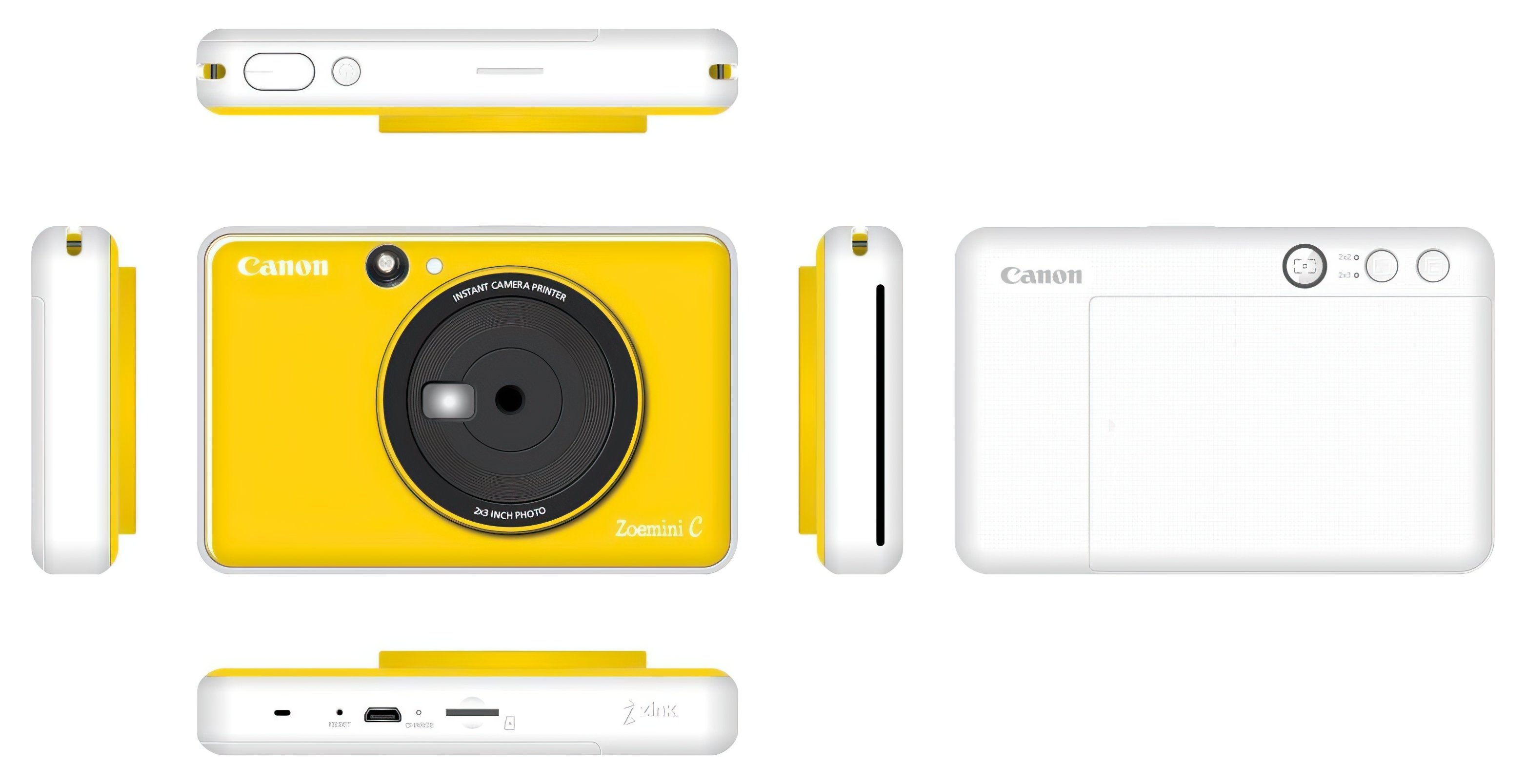 Фотокамера моментальной печати Canon ZOEMINI C CV123 Bumble Bee Yellow (3884C006) фото 2