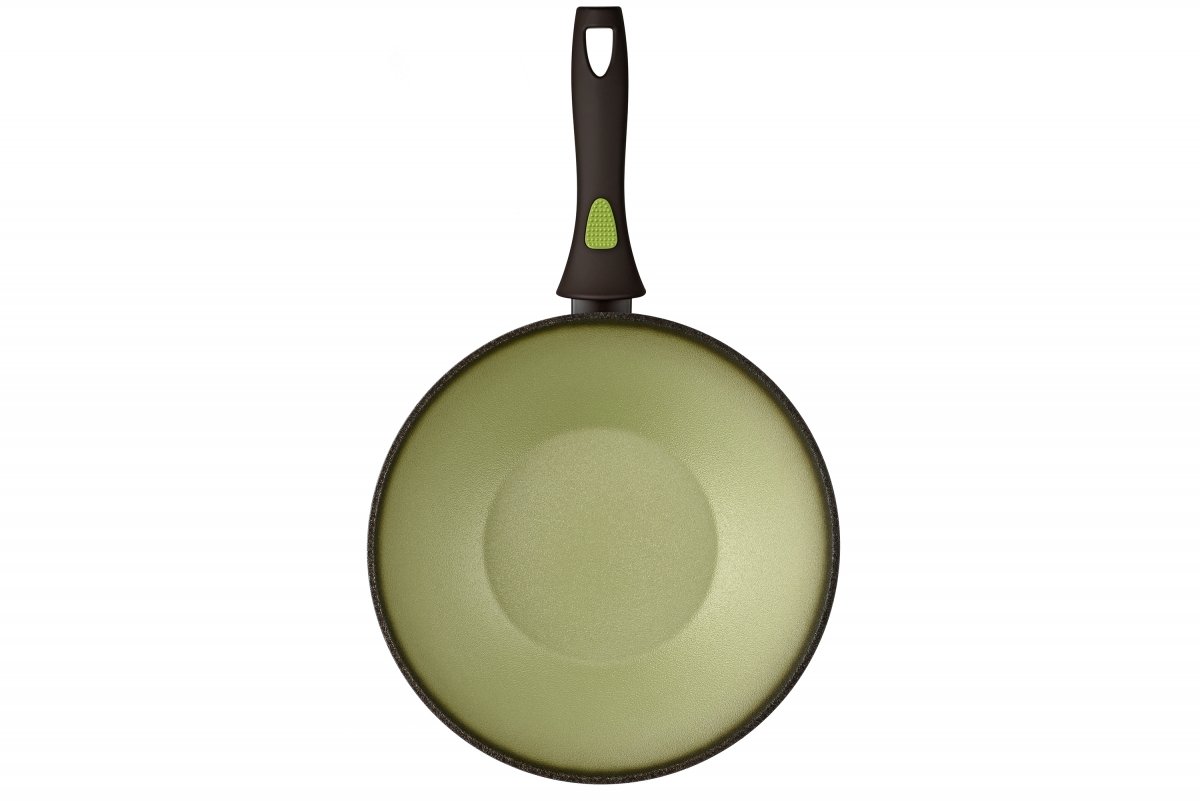 Сковорода ВОК Ardesto Avocado алюминий, зеленый, 28 сантиметров (AR2528WA) фото 