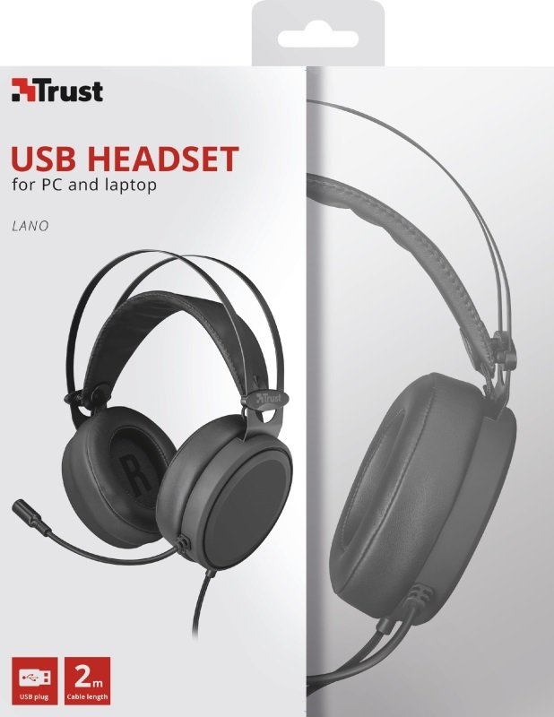 Trust lano sale pc usb headset