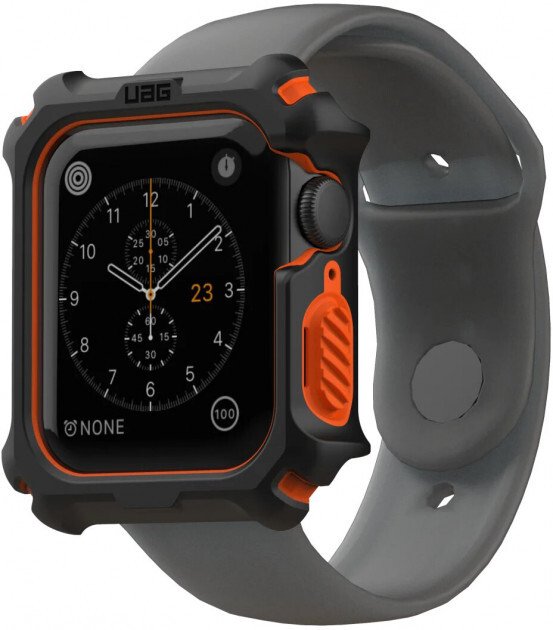 Чохол UAG для Apple Watch 44 Case Black/Orange (19148G114097)фото