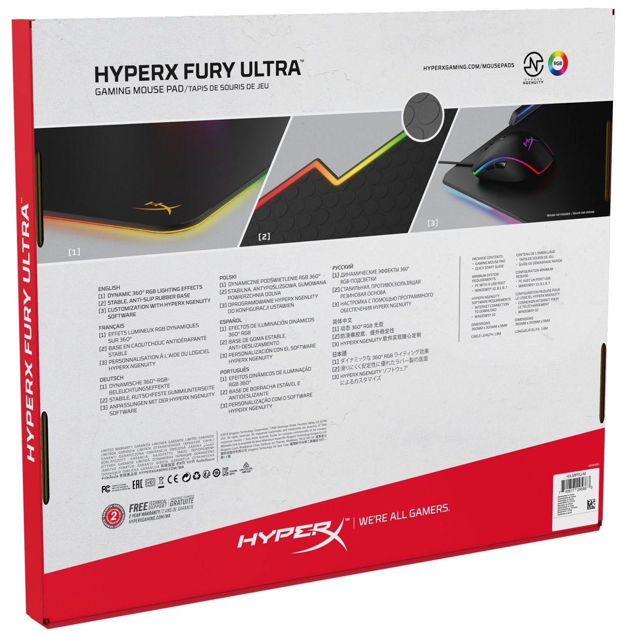 Игровая поверхность HyperX FURY Ultra (HX-MPFU-M) фото 