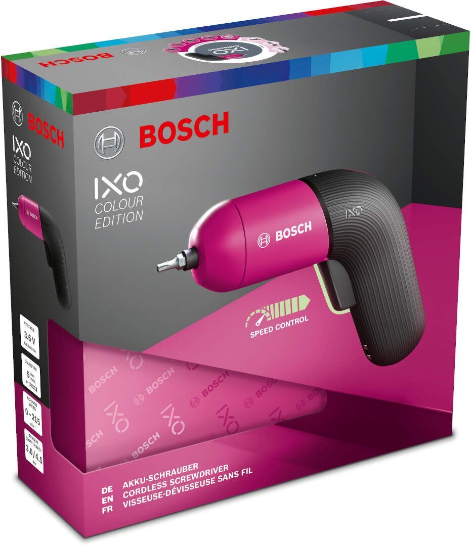 Аккумуляторный шуруповерт Bosch IXO VI Colour, LED фото 