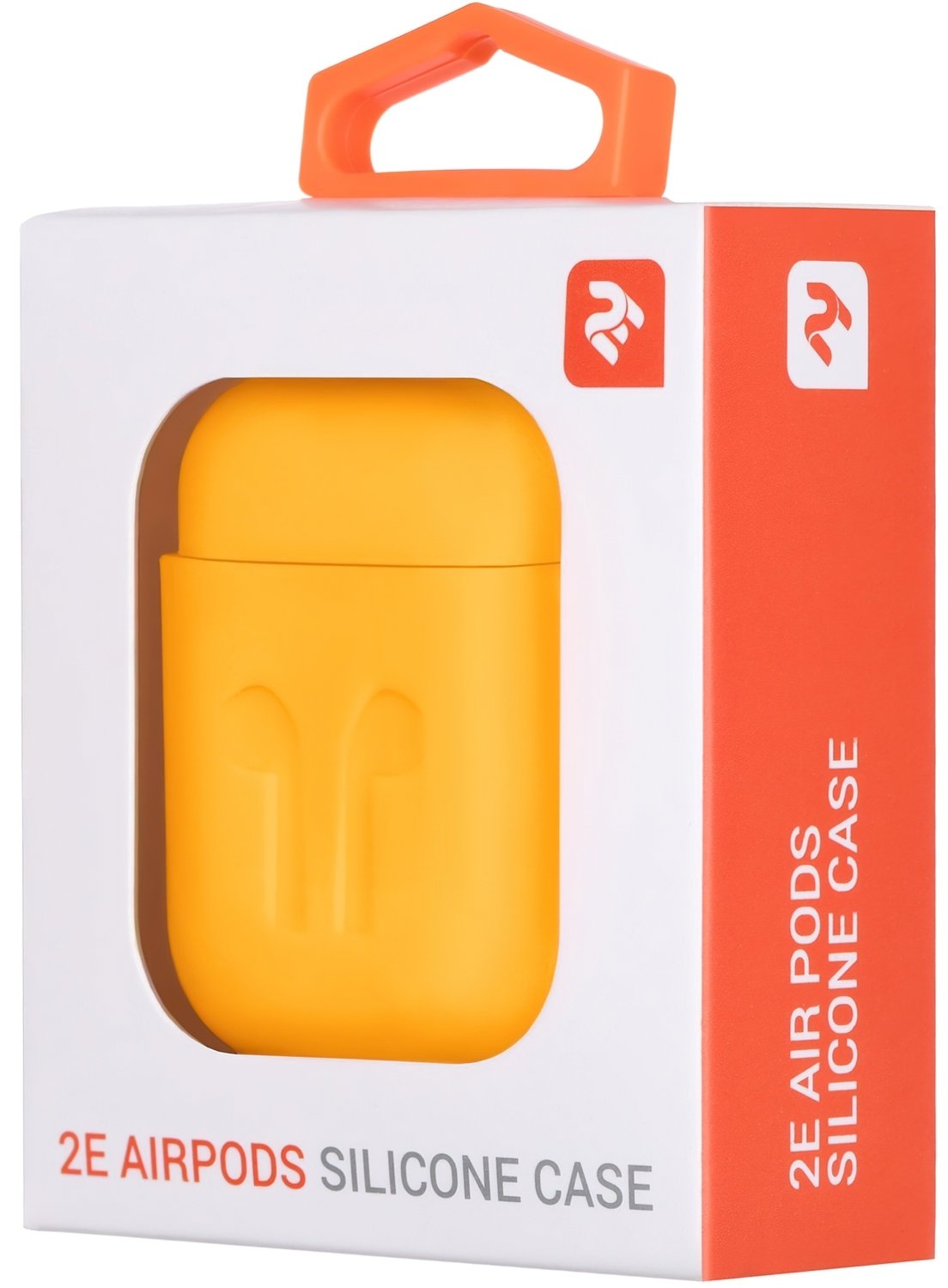 Чехол 2Е для Apple AirPods Pure Color Silicone Imprint (1.5mm) Yellow (2E-AIR-PODS-IBSI-1.5-YW) фото 