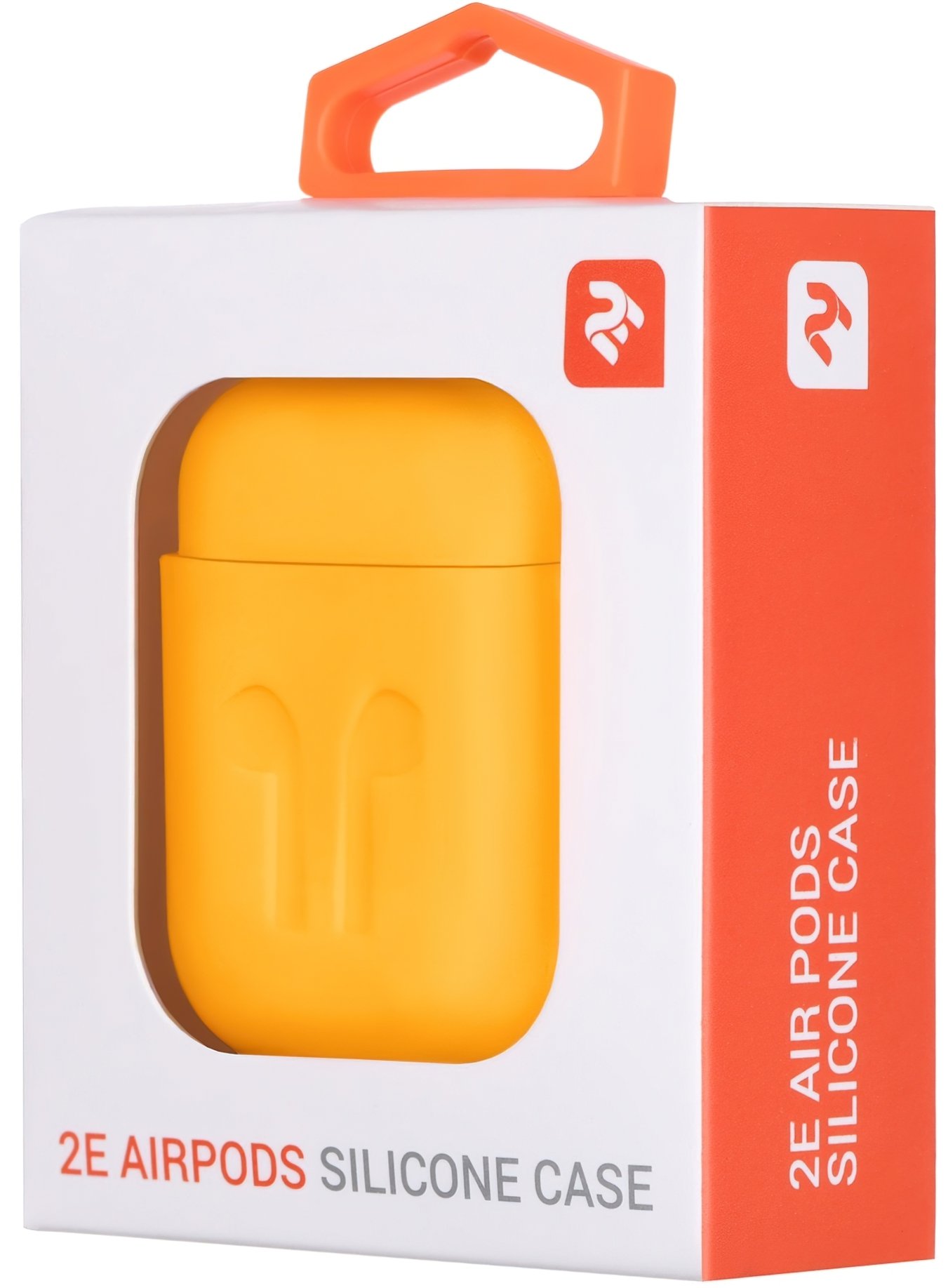Чехол 2Е для Apple AirPods Pure Color Silicone Imprint (1.5mm) Yellow (2E-AIR-PODS-IBSI-1.5-YW) фото 3