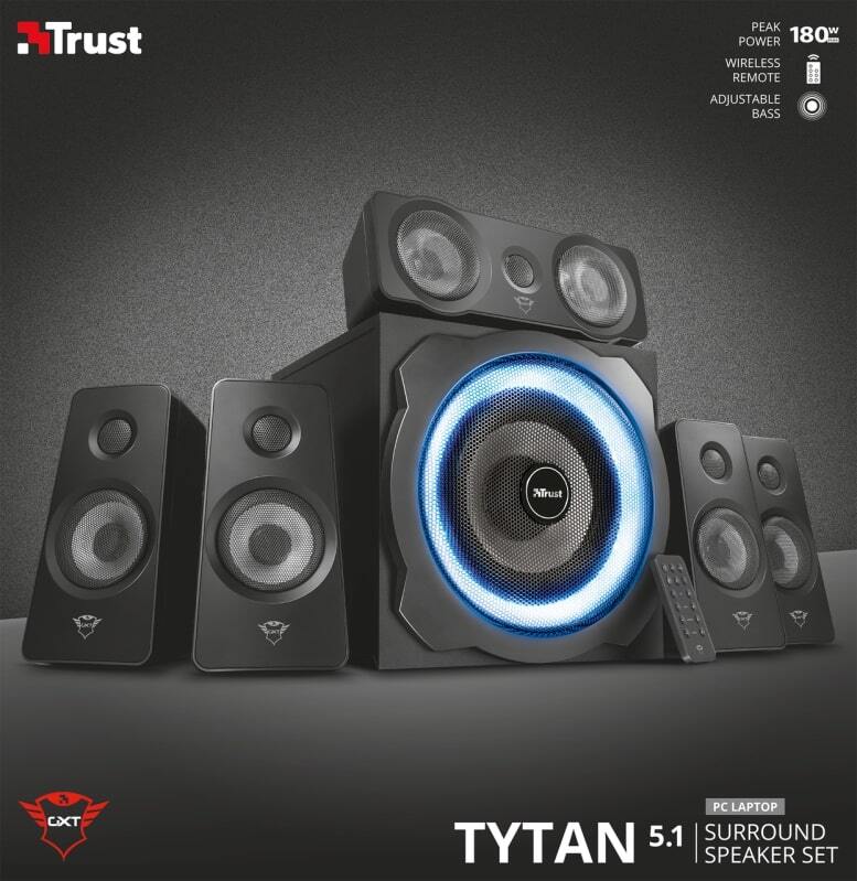 Акустична система Trust 5.1 GXT 658 Tytan Surround Speaker System BLACKфото