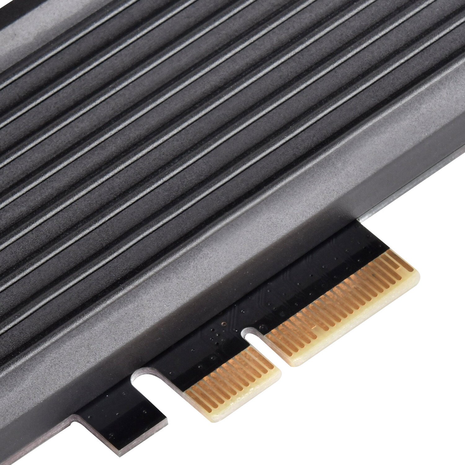 Плата-адаптер SilverStone PCIe x4 для SSD m.2 SATA + NVMe Heatsink фото 