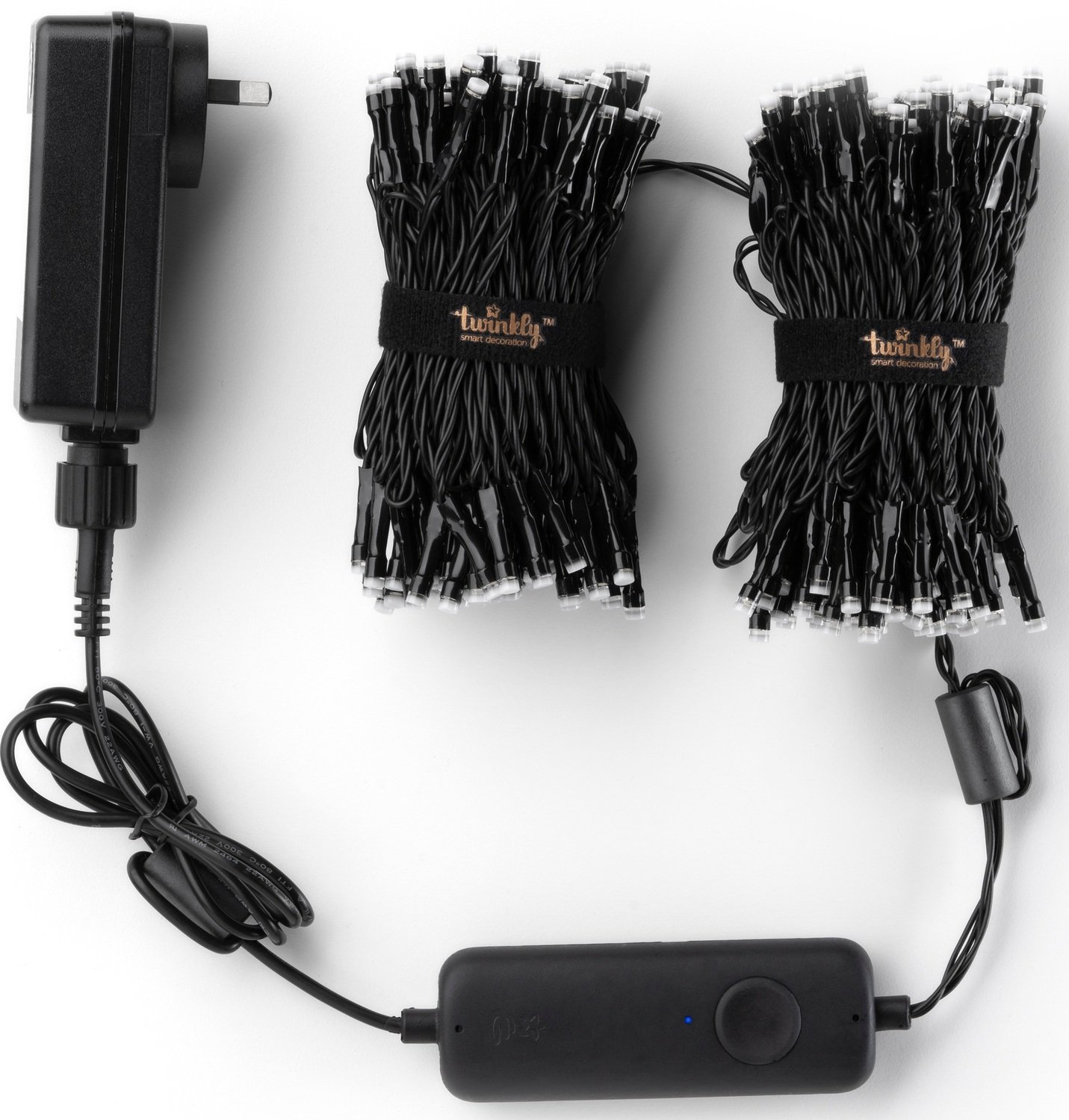 Smart LED Гирлянда Twinkly Strings RGB 250, BT+WiFi, Gen II, IP44 кабель черный (TWS250STP-BEU) фото 