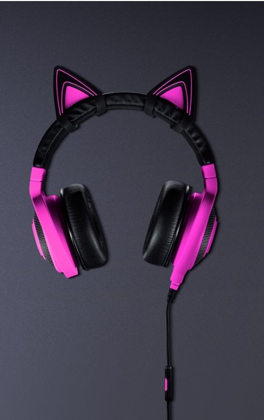 Насадки для наушников Razer Kitty Ears for Kraken (Neon Purple) (RC21