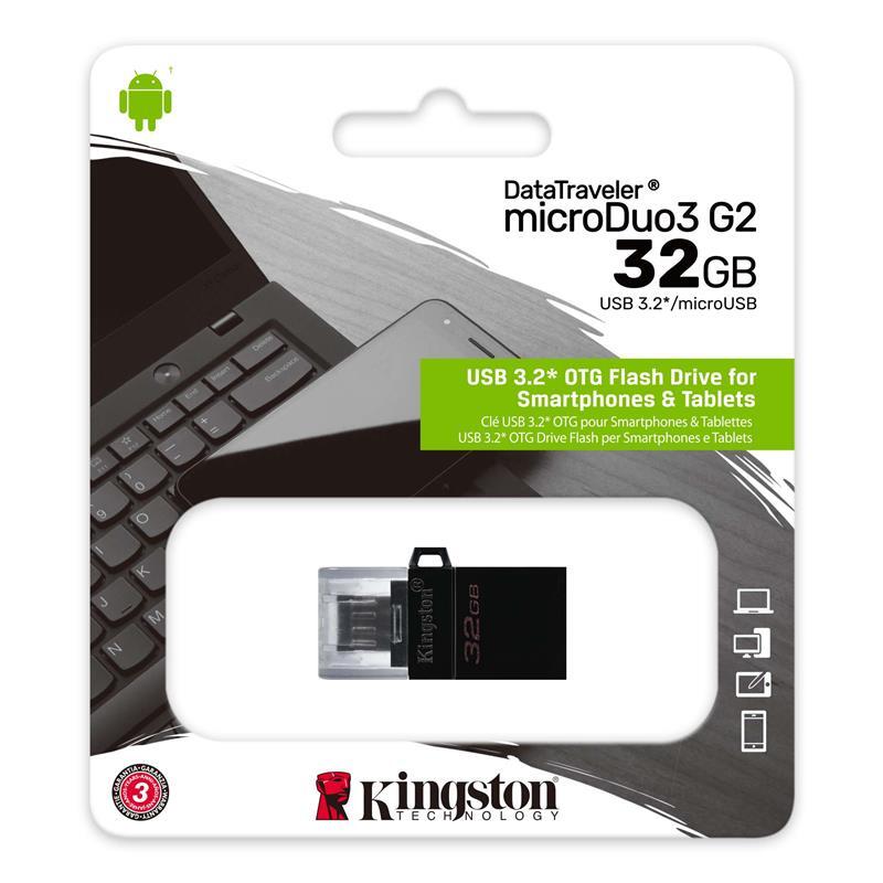Накопитель USB 3.2 microUSB KINGSTON 32GB фото 