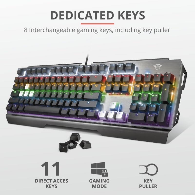 Клавиатура Trust GXT 877 Scarr Mechanical USB Black (23723_TRUST ...
