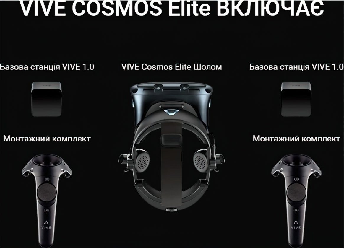  Система віртуальної реальності HTC VIVE Cosmos Elite (99HART008-00) фото