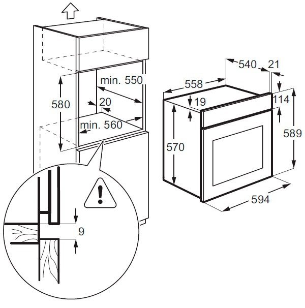 Духовой шкаф zanussi opzb4210b черный