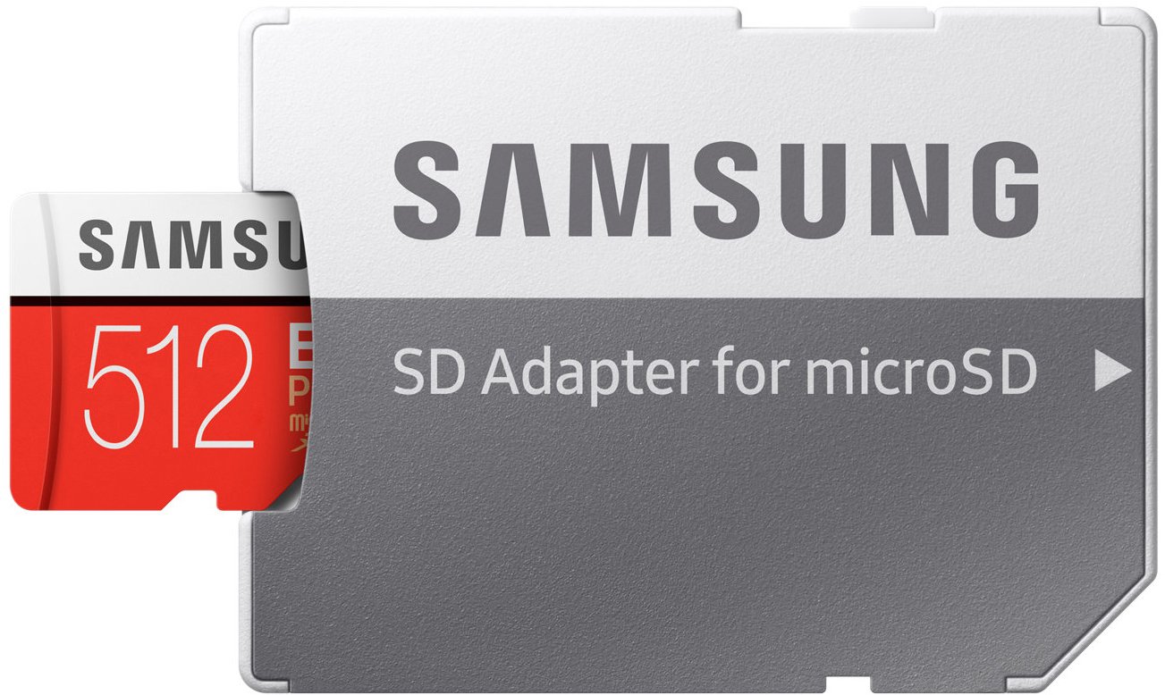 Карта пам&#039;яті SAMSUNG microSDXC 512GB Class 10 UHS-I U3 R100/W90MB/s Evo Plus V2 + SD адаптерфото