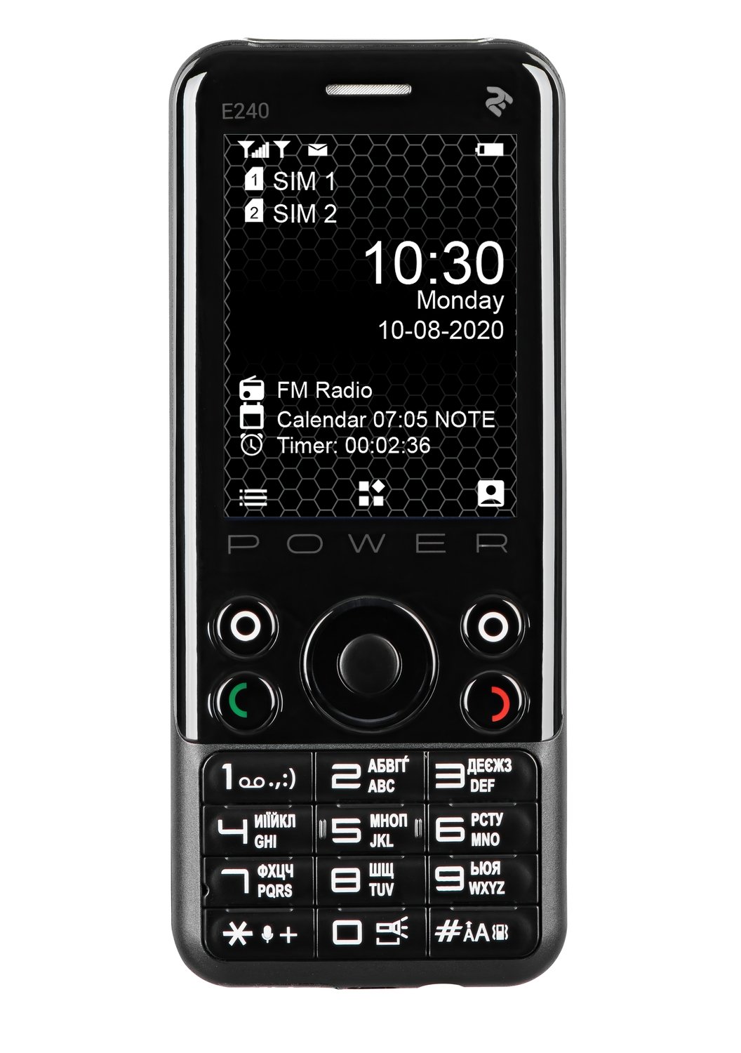 Мобильный телефон 2E E240 POWER DS Black – купить в Киеве | цена и ...