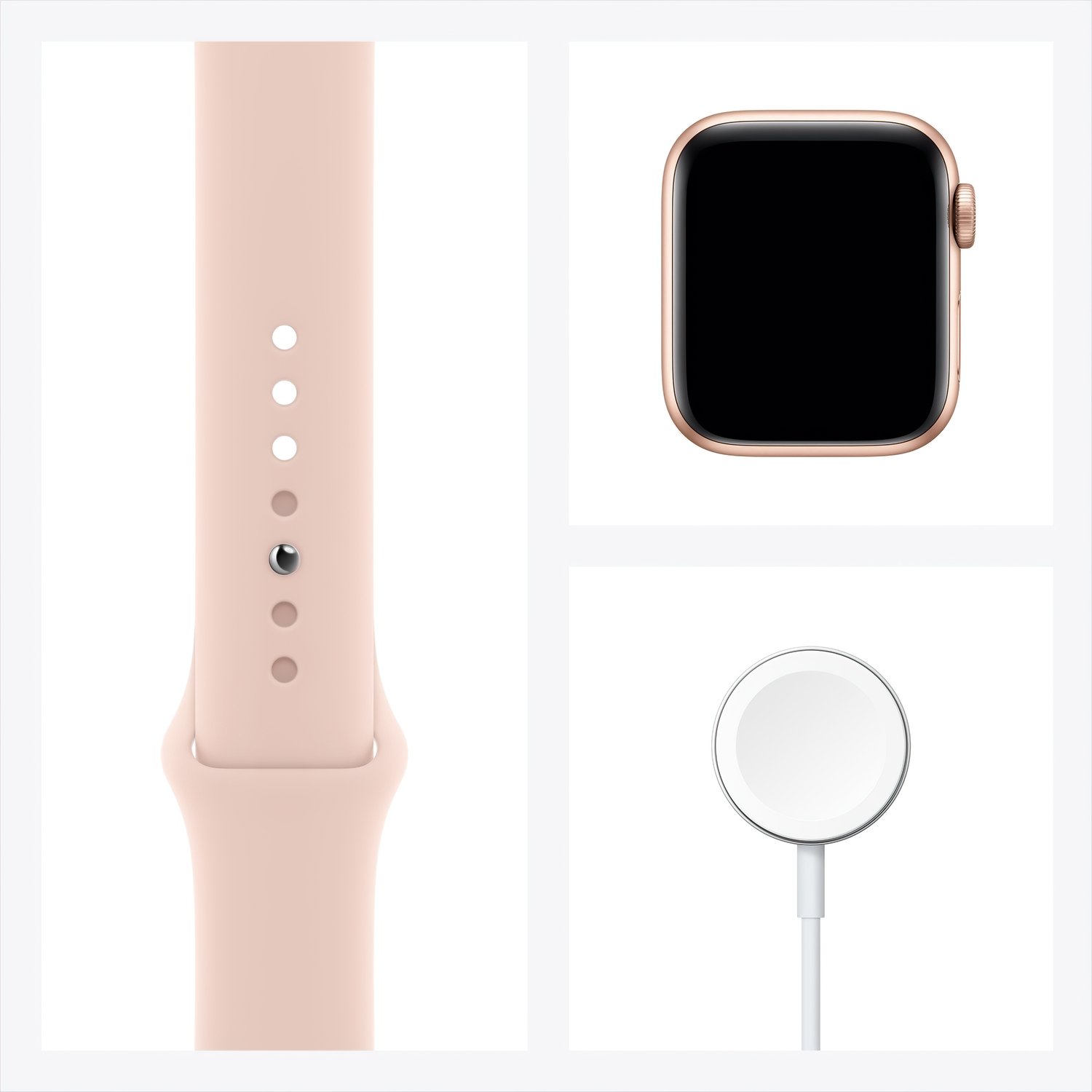  Смарт-годинник Apple Watch SE GPS 40mm Gold Aluminium Case with Pink Sand Sport Band Regular фото