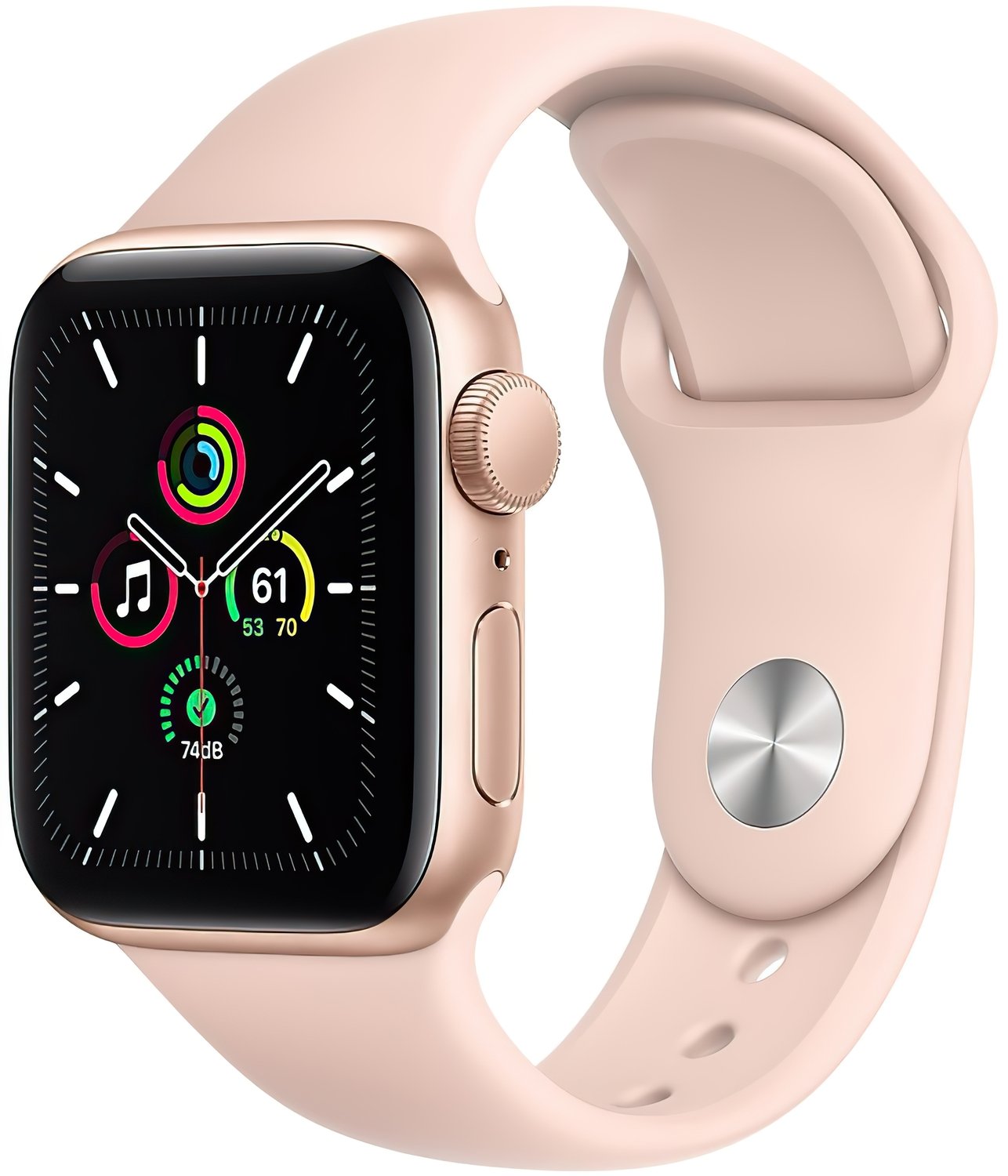  Смарт-годинник Apple Watch SE GPS 40mm Gold Aluminium Case with Pink Sand Sport Band Regular фото