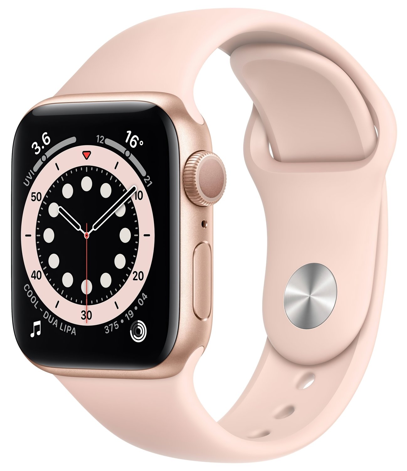 Смарт-часы Apple Watch Series 6 GPS 40mm Gold Aluminium Case with Pink Sand Sport Band Regular фото 