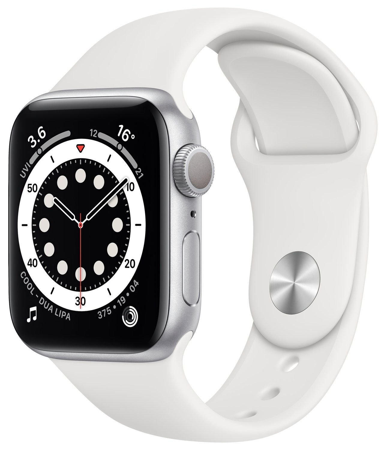  Смарт-годинник Apple Watch Series 6 GPS 40mm Silver Aluminium Case with White Sport Band Regular фото