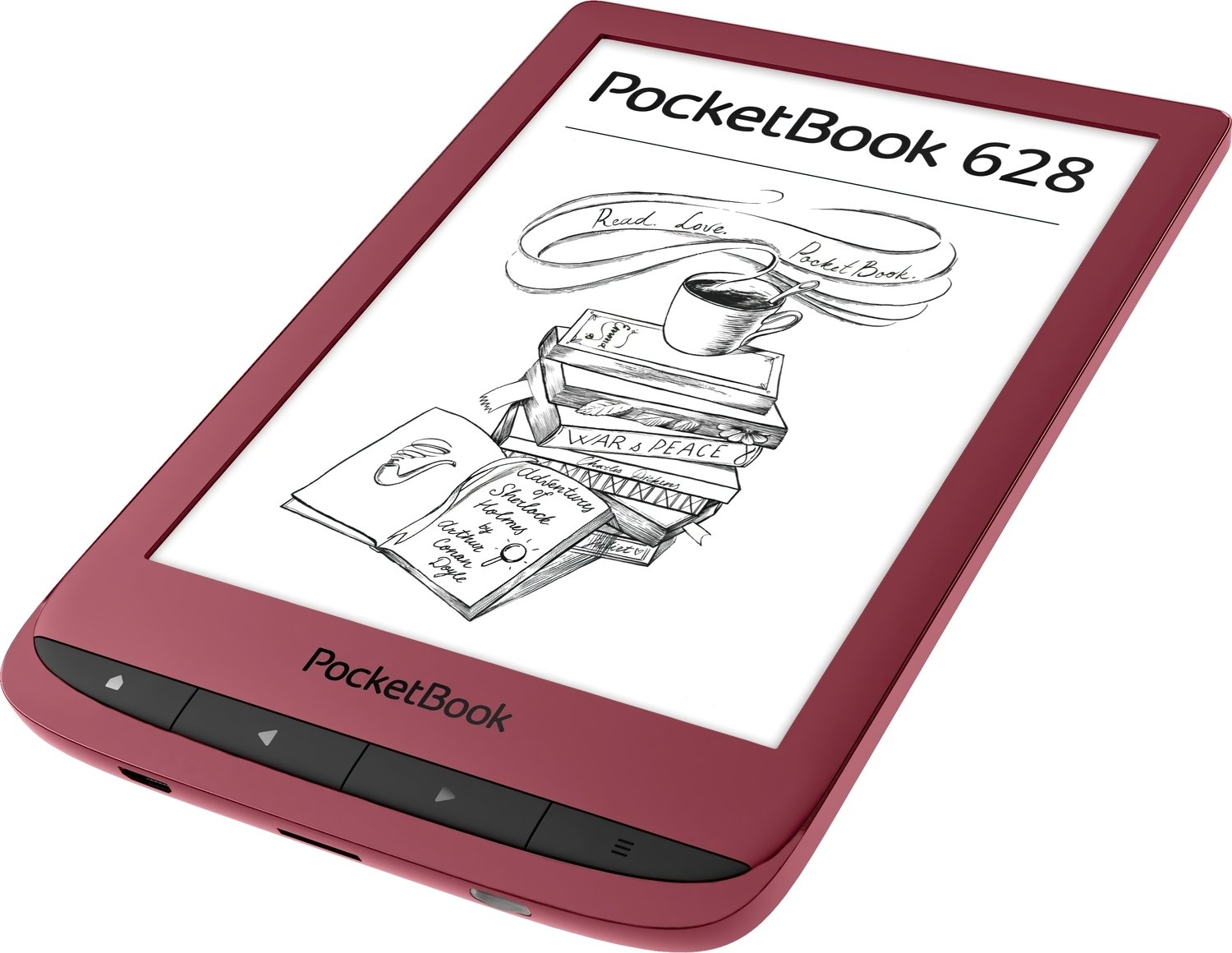 Электронная книга PocketBook 628 Ruby Red фото 