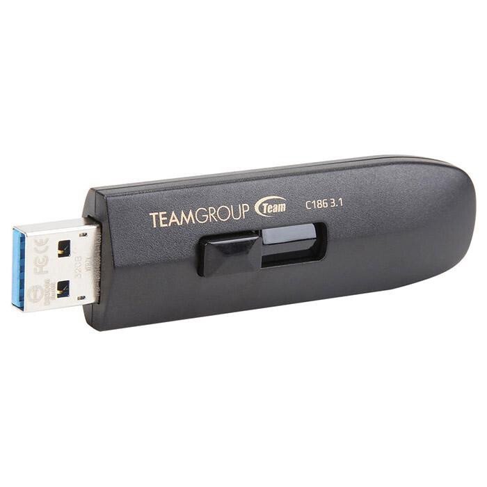 Накопитель USB 3.0 Team 64GB C186 Black (TC186364GB01) фото 