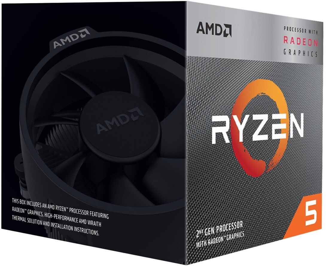 Процессор AMD Ryzen 5 3400G 4/8 3.7GHz 4Mb Radeon RX Vega 11 GPU ...