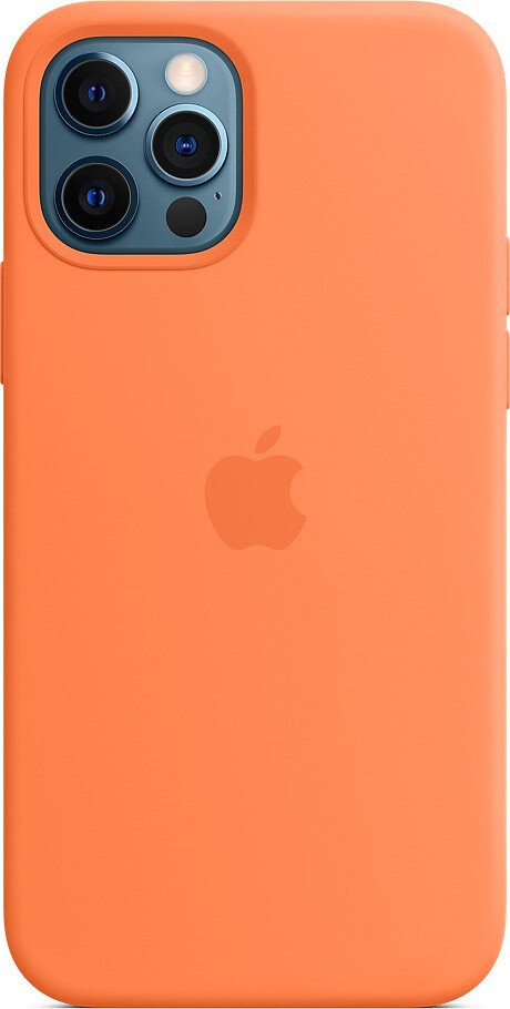 iPhone 12 Pro Max Silicone Case with MagSafe - Kumquat - Apple